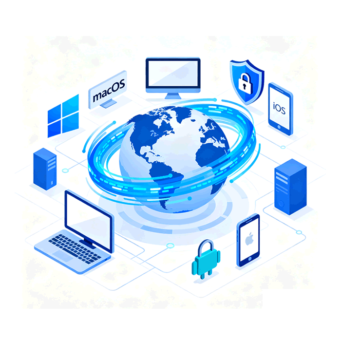 Free VPN Service Diagram